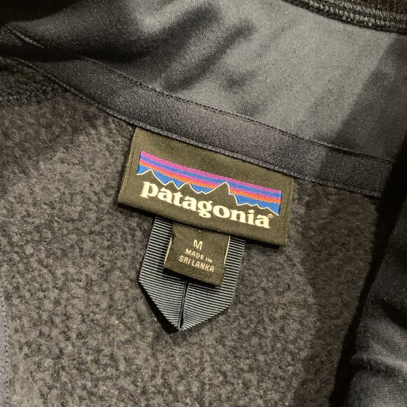 Patagonia Better Sweater Jacket Women's Medium Full Zip Navy Fleece Company Logo - Picture 4 of 8